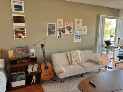 Hi! I’m subleasing my studio apartment located at the intersection of Strathmore Ave & Landfair Ave, just a 5-minute wa 1