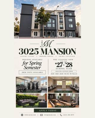 Your housing, sorted. Now and next year, at 3025 Mansion.🏠 1