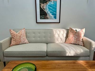 Freshly Steam-Cleaned, Mid-Century Modern Room & Board Holmes Couch 2