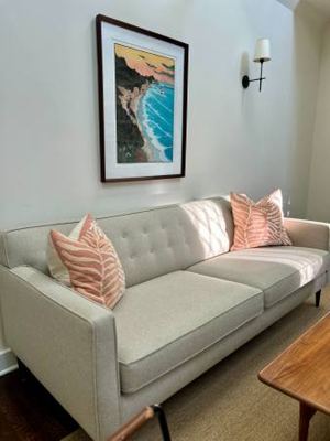 Freshly Steam-Cleaned, Mid-Century Modern Room & Board Holmes Couch 1