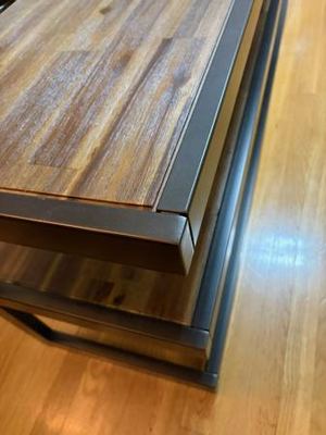 Metal/Wood TV Media Stand 2