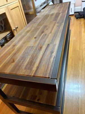 Metal/Wood TV Media Stand 1