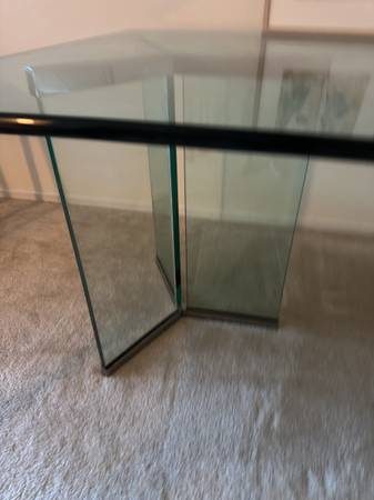 Modern Beveled-Glass Dining Table $950 OBO 2