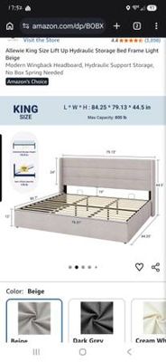 King size bed frame 3
