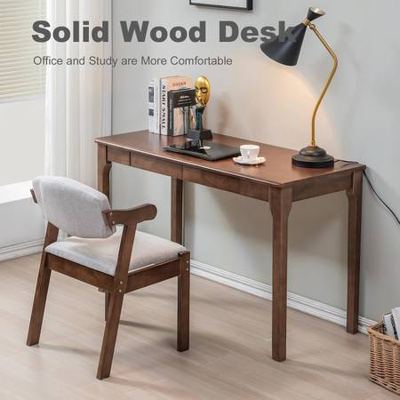 Solid Wood Desk - One Month Old - 39"D x 21"W x 29"H - Like New 6