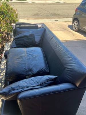 Curb Alert - Ethan Allen 94” Leather Sofa 1