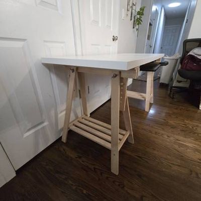 Ikea desk with keyboard tray 2