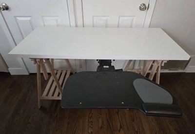 Ikea desk with keyboard tray 1