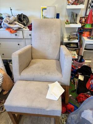 Rocking chair and foot stool for free 1