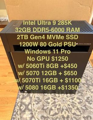 New HP Omen 45L Gaming PC | Intel 285K | 32GB | 2TB | 1200W 1