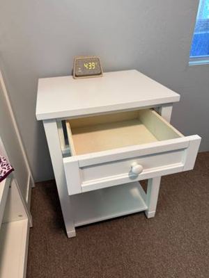 Beadboard White Nightstand Pottery Barn Teen 2