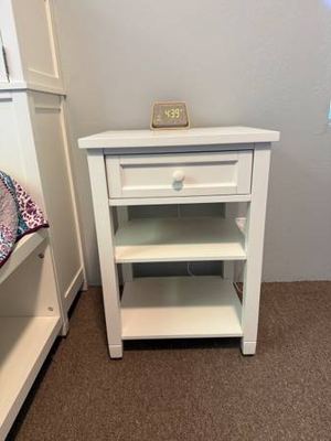Beadboard White Nightstand Pottery Barn Teen 1