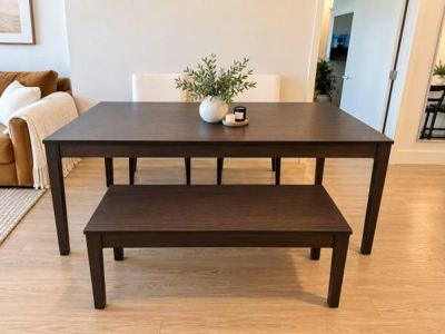 IKEA BJURSTA Extendable Dining Table – Dark Brown 1