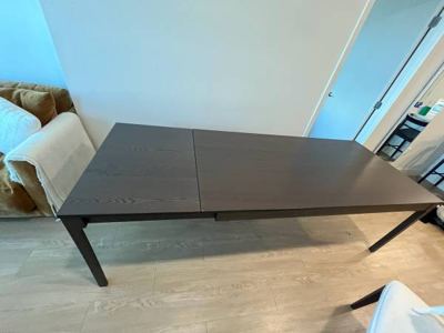 IKEA BJURSTA Extendable Dining Table – Dark Brown 6