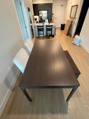 IKEA BJURSTA Extendable Dining Table – Dark Brown 3