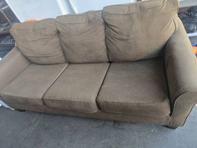 FREE Brown 3-Seat Sofa/Couch - Good Condition 1