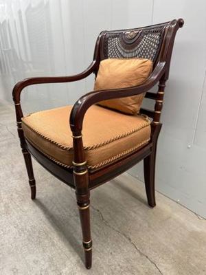Elegant Cane Back Armchairs – Pair of 2 Classic Design 6