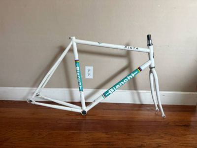 Bianchi Pista steel white/teal 53cm 1