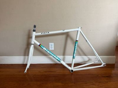 Bianchi Pista steel white/teal 53cm 2