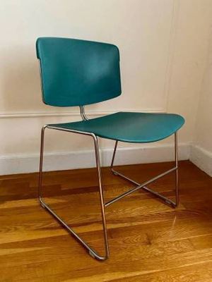 Steelcase Teal Max Stacker Chair Mid-Century Modern - Like New! 1