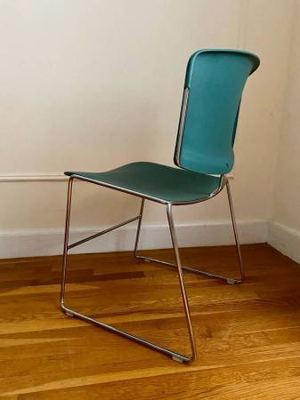 Steelcase Teal Max Stacker Chair Mid-Century Modern - Like New! 8