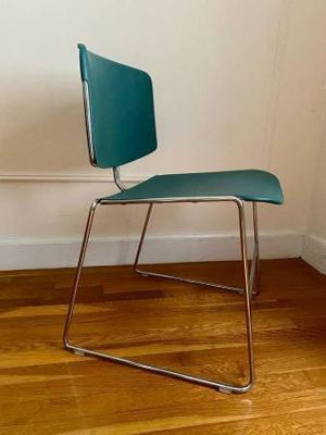 Steelcase Teal Max Stacker Chair Mid-Century Modern - Like New! 4