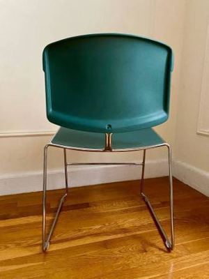 Steelcase Teal Max Stacker Chair Mid-Century Modern - Like New! 7