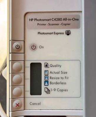 HP Printer & File Cabinet 1