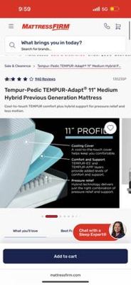 Brand New Queen Size 11” Tempur Pedic - Adapt Medium Mattress! 4