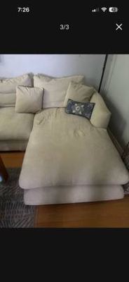 Beige valyou 3 seat sectional with right faving chaise 3