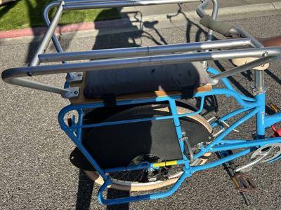 Yuba Boda Boda Family Cargo Bike with Passenger Bars & Bag 4