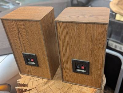 INFINITY RS 1001 speakers...for repair or parts...needs to be refoamed 8