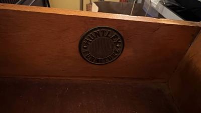Huntley Furniture Antique Wooden Vanity Desk 7