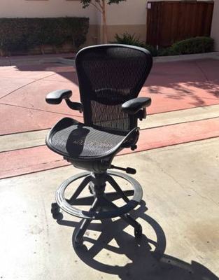 Herman Miller Classic Aeron Drafting/Stool Chair Fully Loaded 2