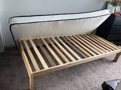 Twin XL mattress and IKEA bed frame for sale (together or seperate) 2
