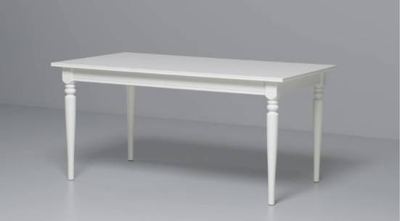 White Rectangular Ikea Ingatorp Extendable Dining Table - FREE 1