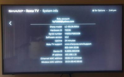SHARP 55 inch 4K smart Roku TV in excellent condition 2