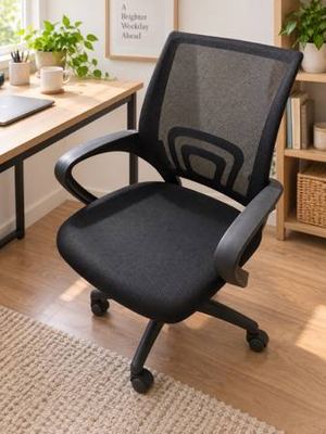 Black Mesh Office Chair — Ergonomic Desk Chair - $40 (Newton) 1