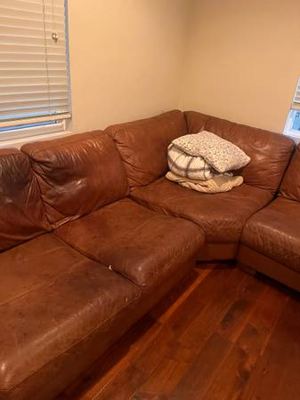 Free leather sectional 1