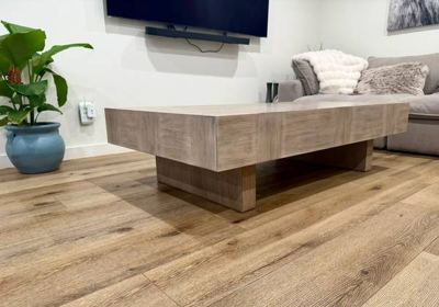 Wayfair 60” Living Room Wood Coffee Table – Modern Light Oak / Greige 2