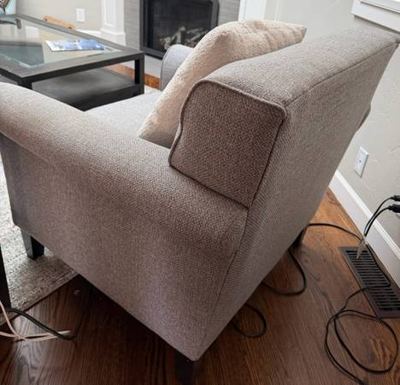 Living Spaces sofa/ arm chair 2