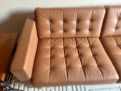 Ikea VIMLE leather sofa / couch mid century modern, Like New 3