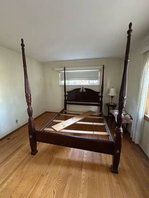 Thomasville Mahogany Four-Poster Bed Frame QUEEN 1