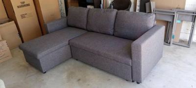 Sofa Chaise Sectional with Bed and Storage 1