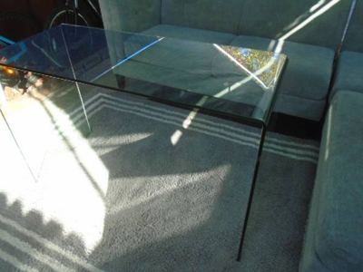 Solid Glass Large Hall Table 1
