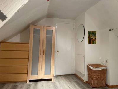 Great room with neat and clean grad-student roommates, part. furnished 2