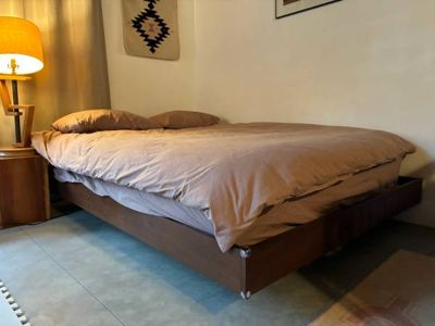 Article Basi Queen Bed Frame - Walnut 2