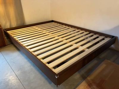 Article Basi Queen Bed Frame - Walnut 3