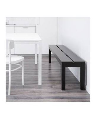 Ikea Bjursta benches, black-brown 2