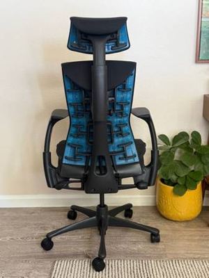 Herman Miller Logitech x Embody Gaming Chair w/ Atlas Headrest 3